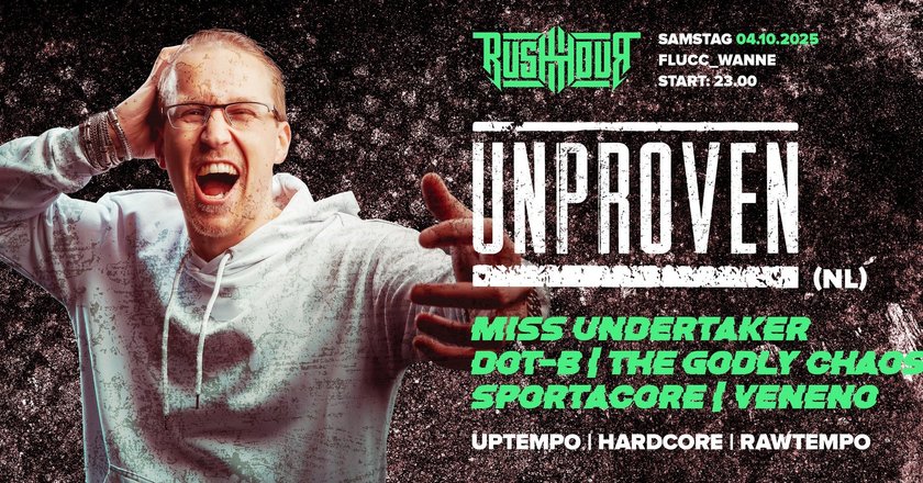Flyer for RushHour w/ Unproven